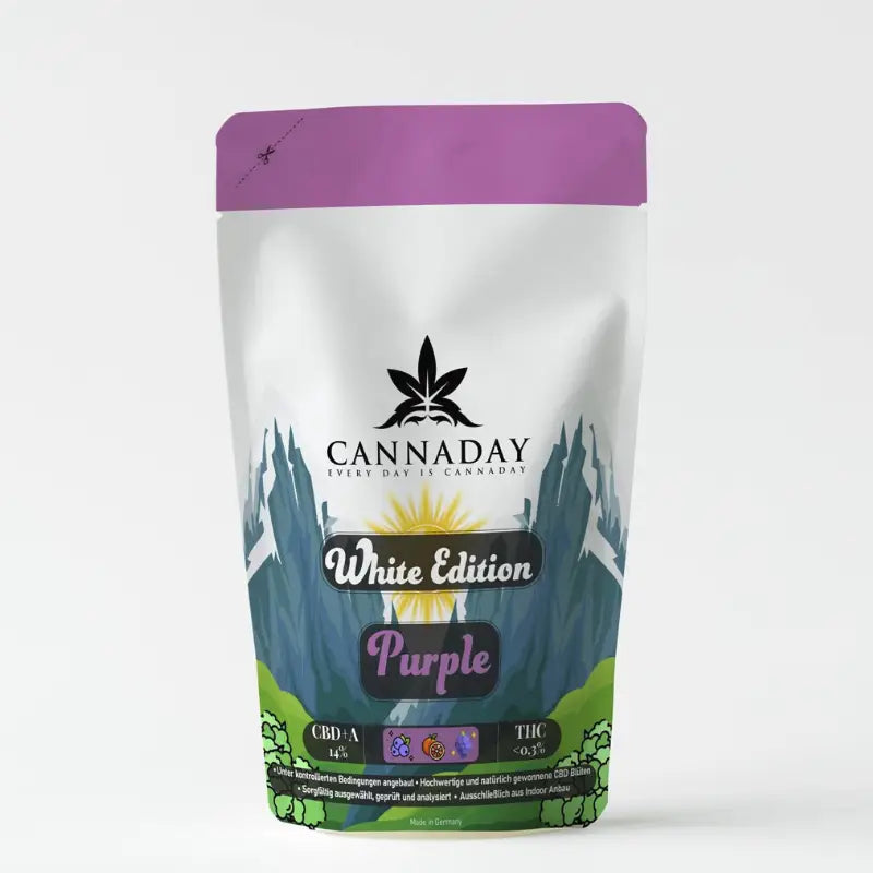 Cannaday - Blüten - CBD - Purple 14% – White Edition