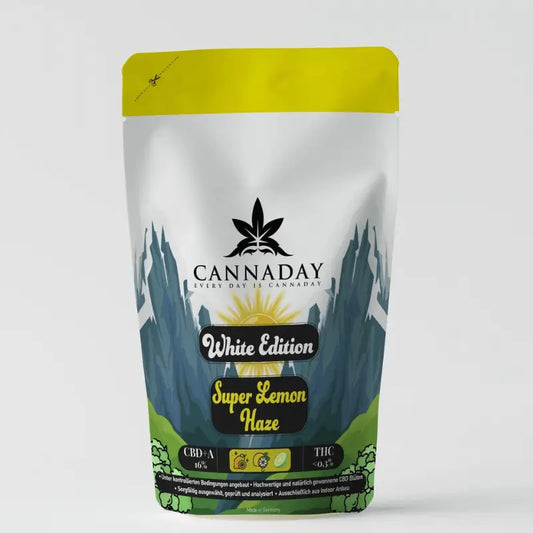 Cannaday - Blüten - CBD - Super Lemon Haze 16% – White Edition