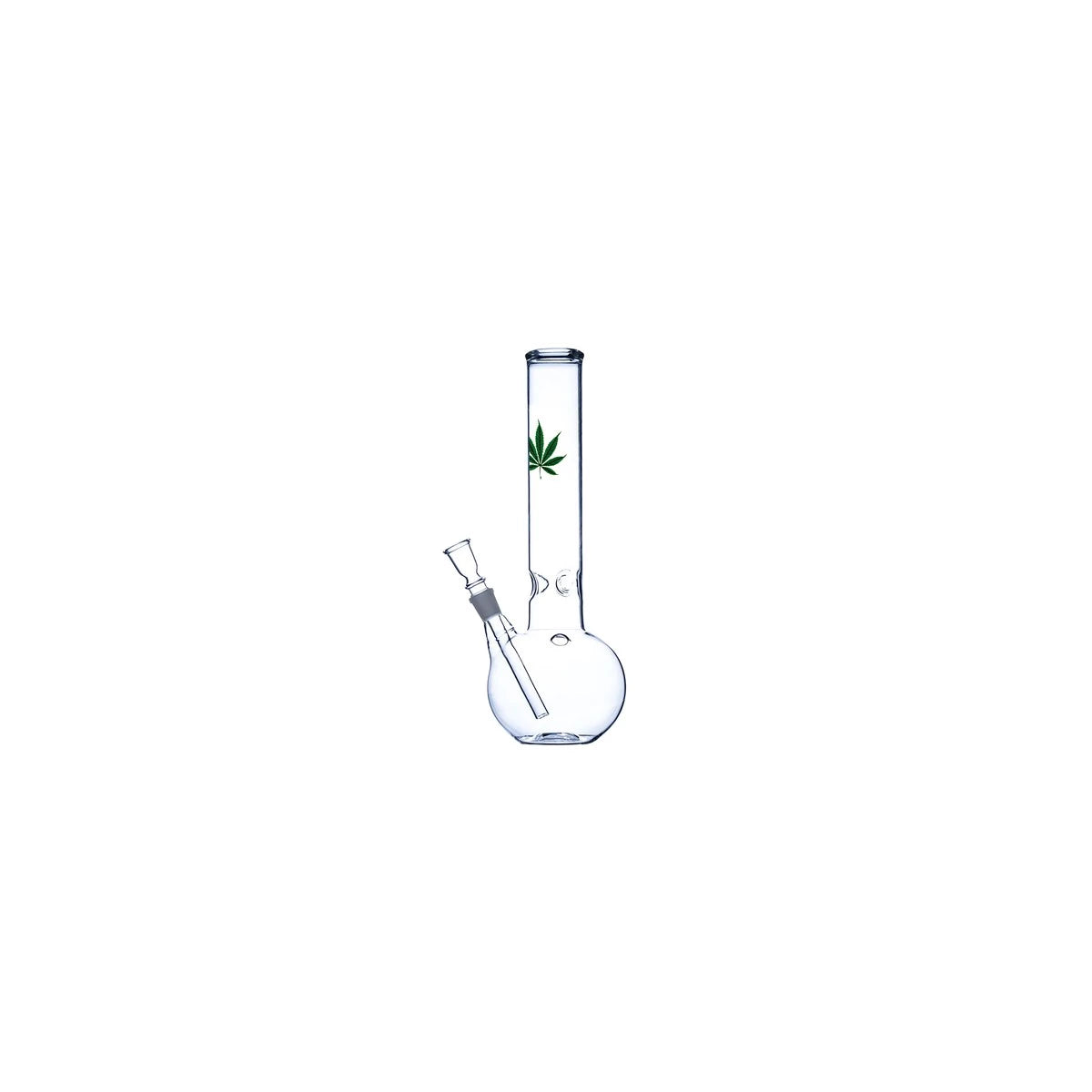 Atomic Glas-Bong Weed Leaf | WeedH: 36cm, Ø: 50mm, Schl.: 18,8mm