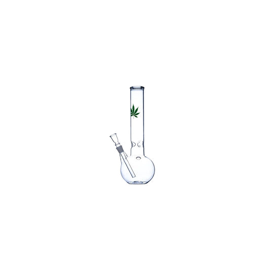 Atomic Glas-Bong Weed Leaf | WeedH: 36cm, Ø: 50mm, Schl.: 18,8mm